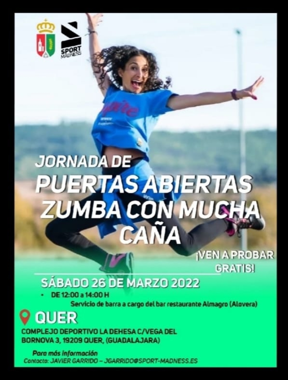 Este sábado, zumba con mucha caña en Quer