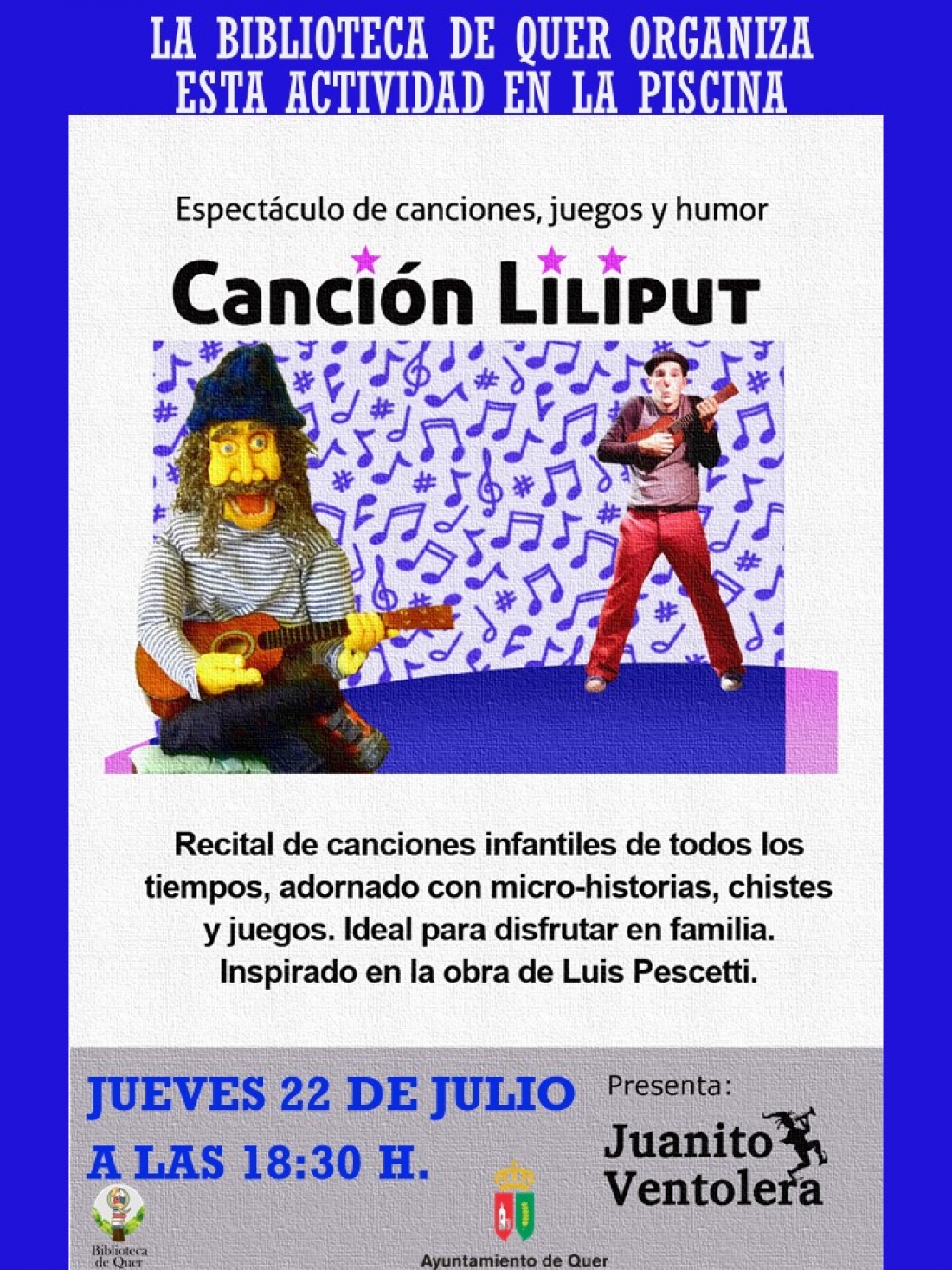 Espectáculo de canciones, juegos y humor