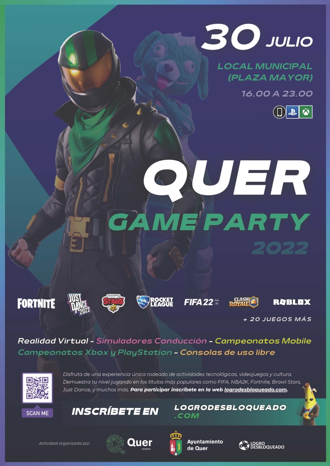 Este fin de semana, llega la Quer Game Party 2022