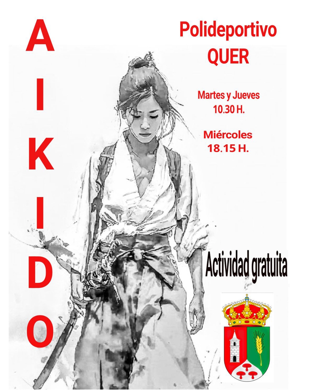 Comienza la nueva actividad gratuita de Aikido en el Polideportivo de Quer