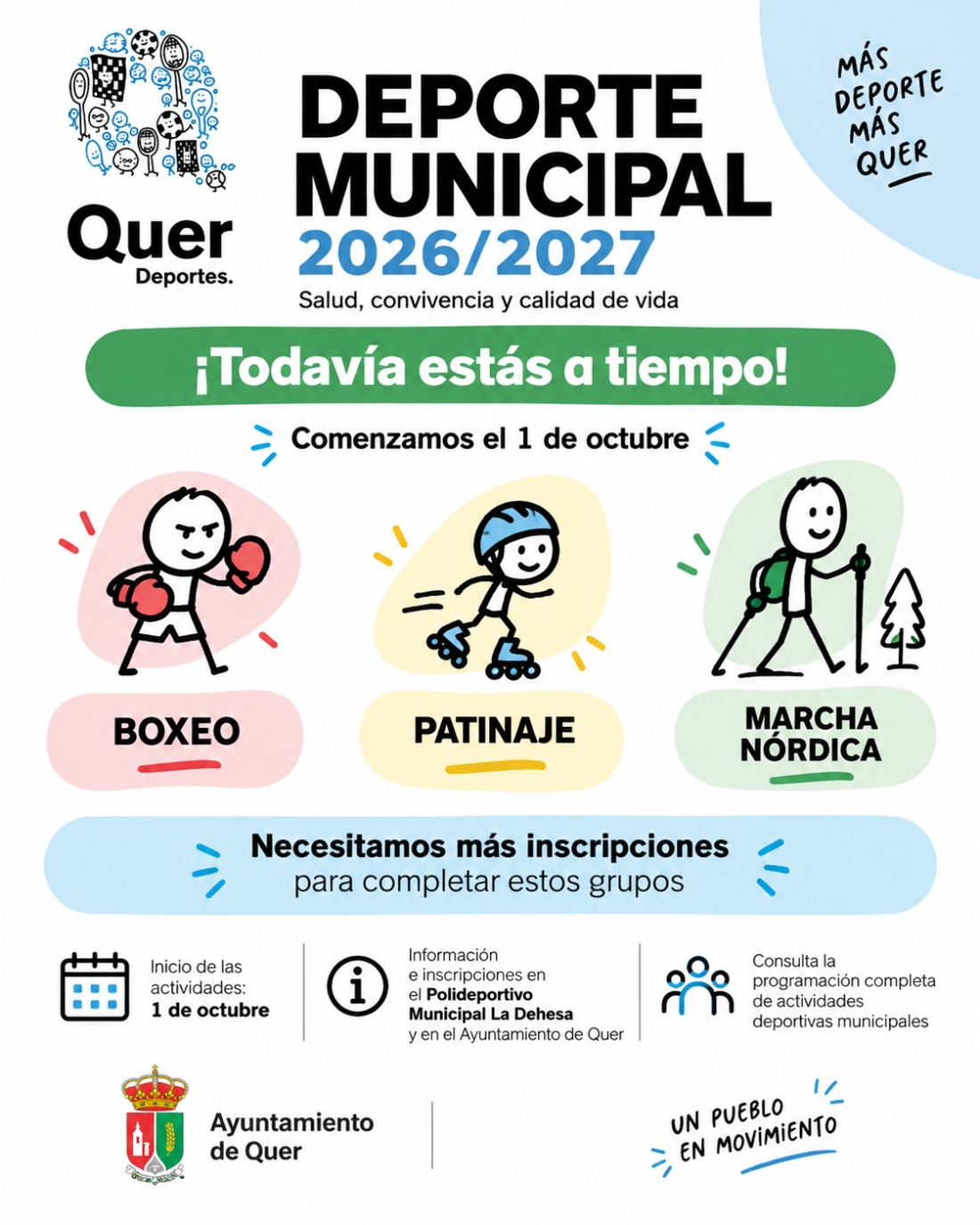 Quer ultima sus grupos deportivos para el inicio de la temporada